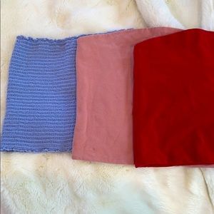 Three Brandy Melville Tube Tops